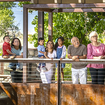 Group of families at Cottonwood Grove