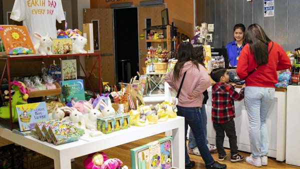 Guests shopping at the Las Vegas Springs Preserve gift shop